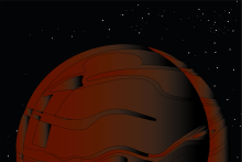 ARTISTIC REPRESENTATION OF A DARK DWARF